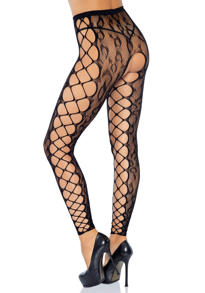 Leg Avenue 7812 Footless crotchless tights