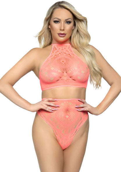 Leg Avenue 81552 Lace top & high waist string