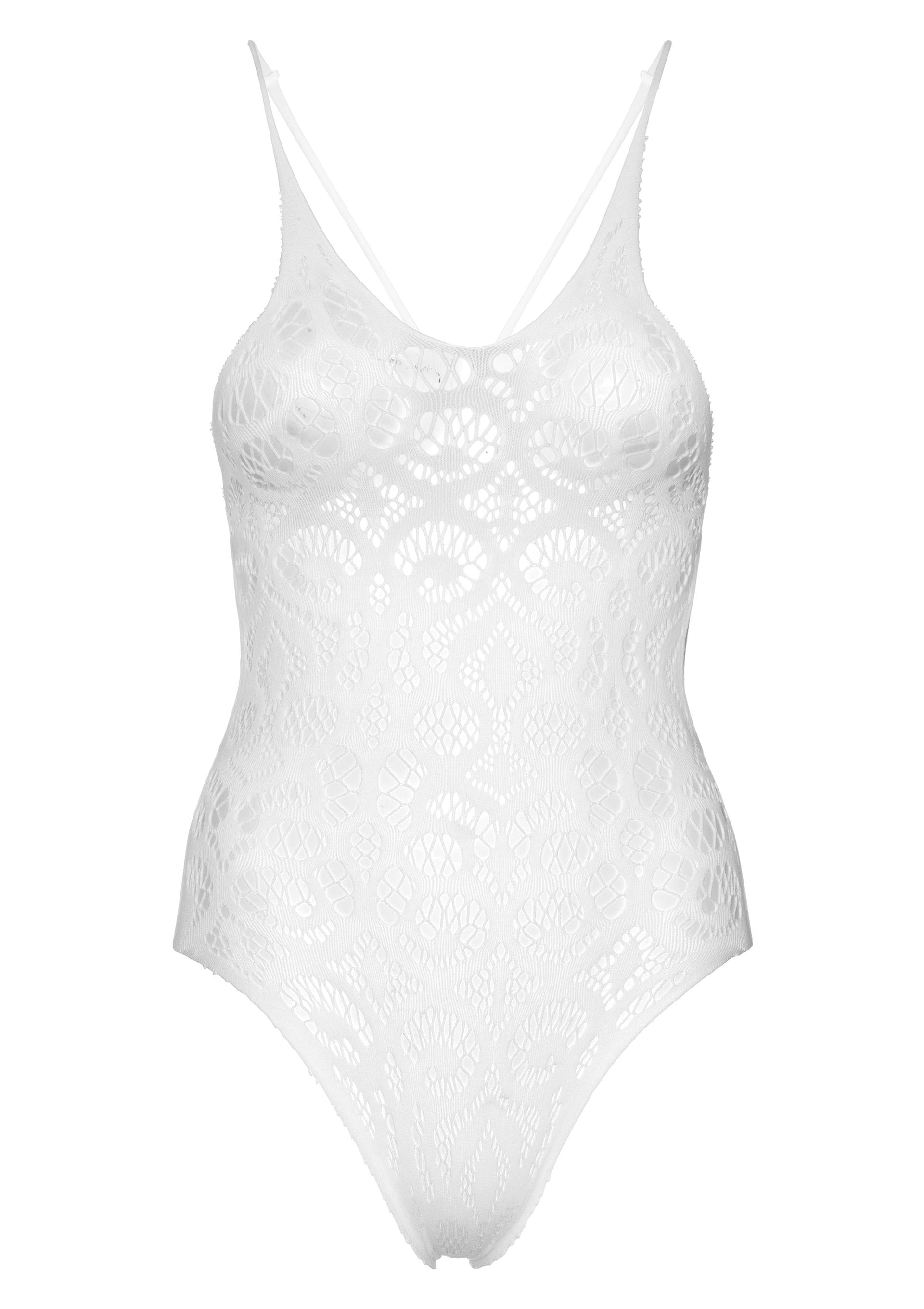 Leg Avenue 81643 Seamless scroll lace bodysuit