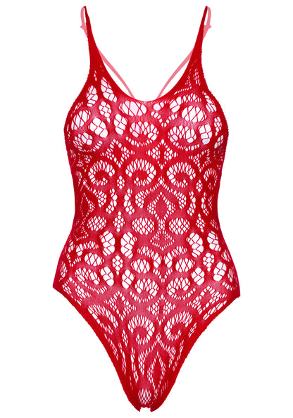 Leg Avenue 81643 Seamless scroll lace bodysuit