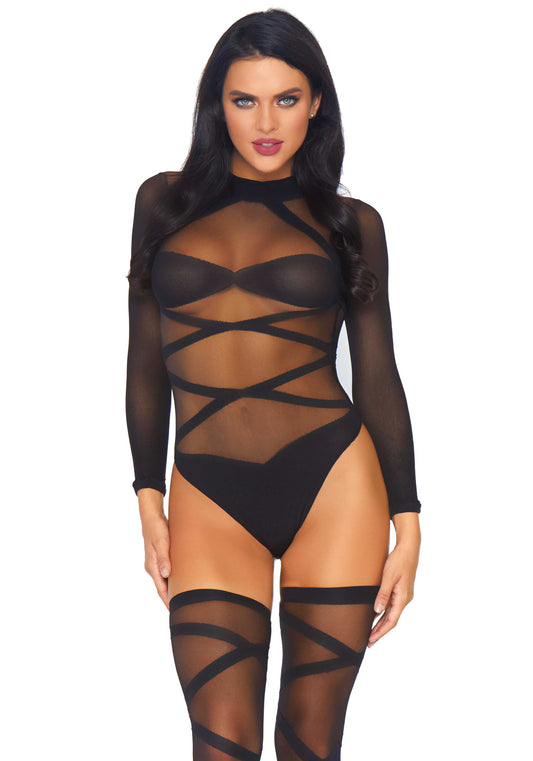 Leg Avenue 8471 Bodysuit And Thigh Highs