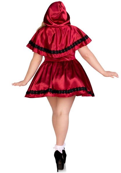 Plus Gothic Red Riding Hood Dress