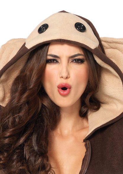 Cozy Monkey Hooded Dress