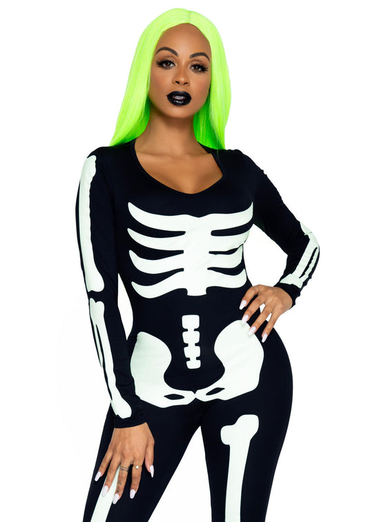 Leg Avenue 85346 Skeleton Catsuit