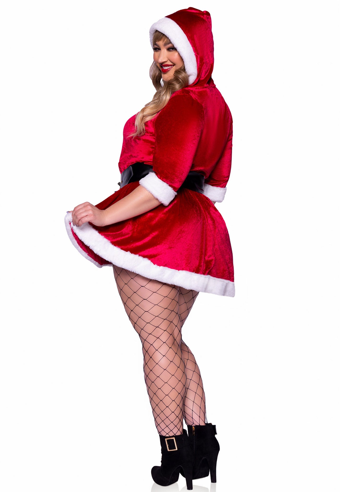 Leg Avenue 85356XMrs. Claus Hooded Dress Plus Size