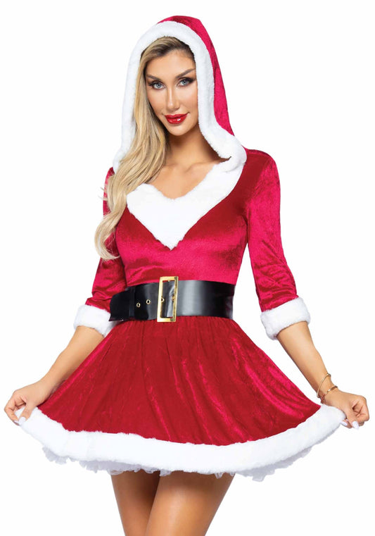 Mrs. Claus Hooded Dress