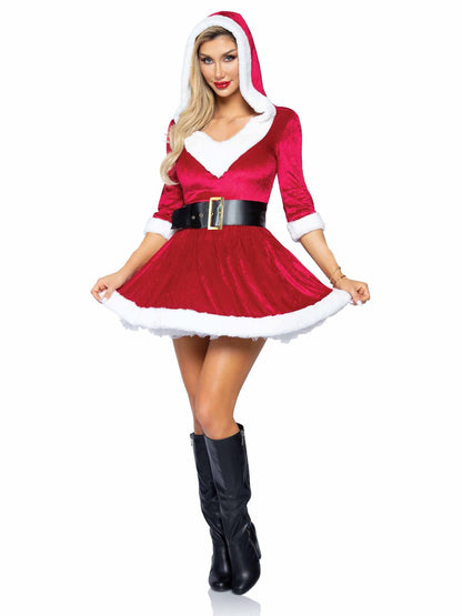 Mrs. Claus Hooded Dress