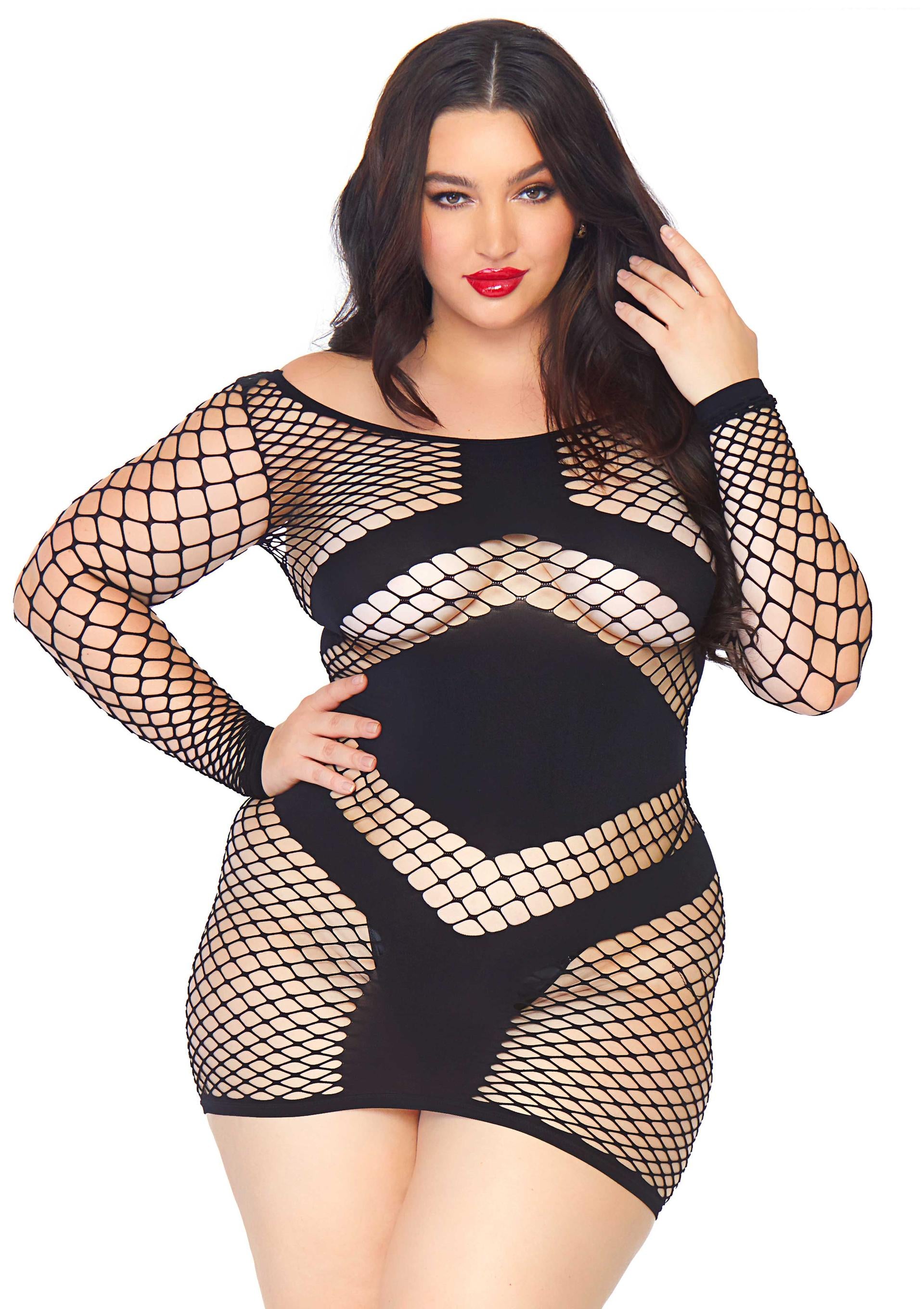 Leg Avenue 86593Q Long Sleeved Minidress