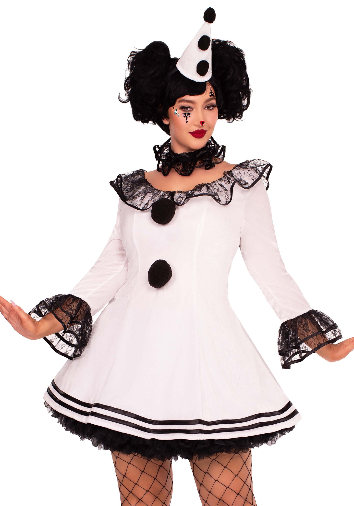 Plus Pierrot Clown Dress