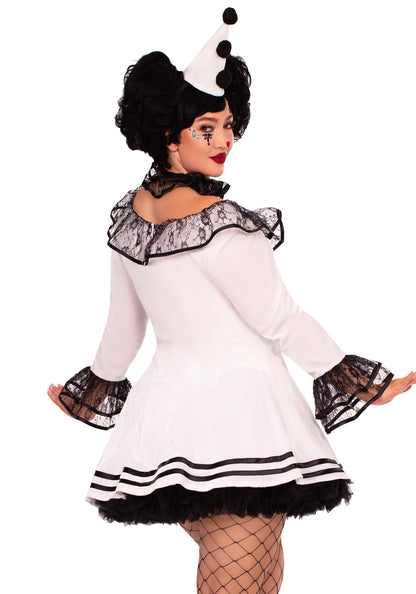 Plus Pierrot Clown Dress