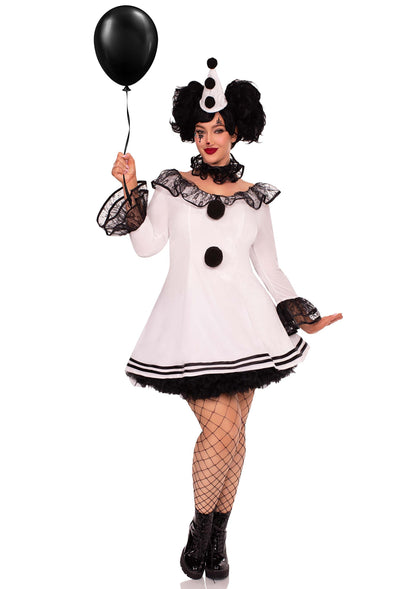 Plus Pierrot Clown Dress