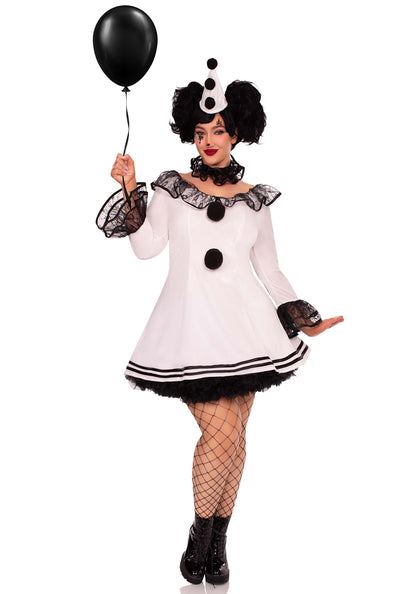Plus Pierrot Clown Dress