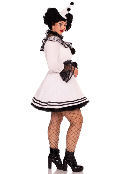 Plus Pierrot Clown Dress