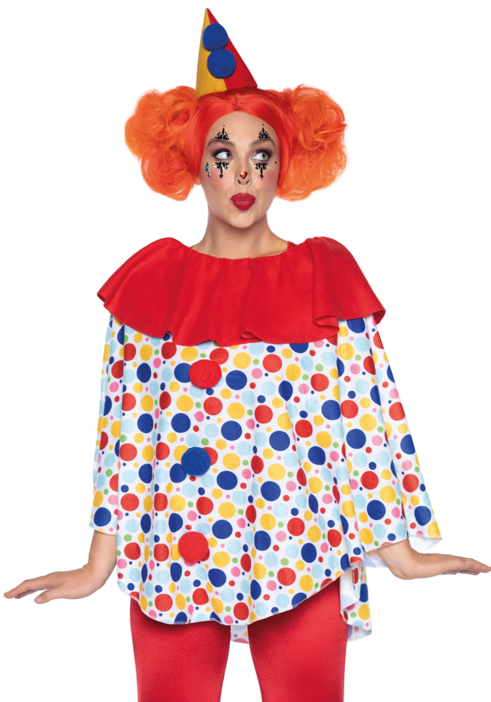 Leg Avenue 86913 Clown Poncho and hat