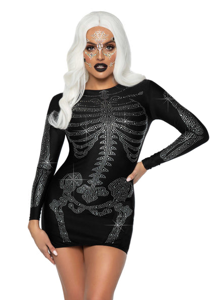 Leg Avenue 86928 Rhinestone skeleton dress