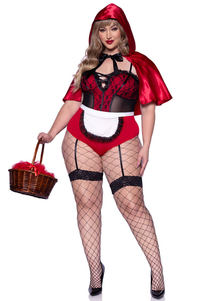 Leg Avenue 86975X Naughty Miss Red Plus Size