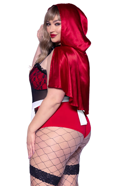 Leg Avenue 86975X Naughty Miss Red Plus Size