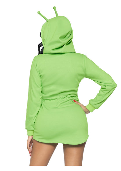 Alien Fleece Hoodie Dress
