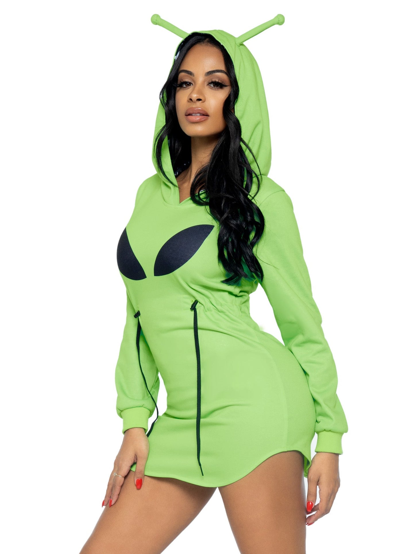 Alien Fleece Hoodie Dress