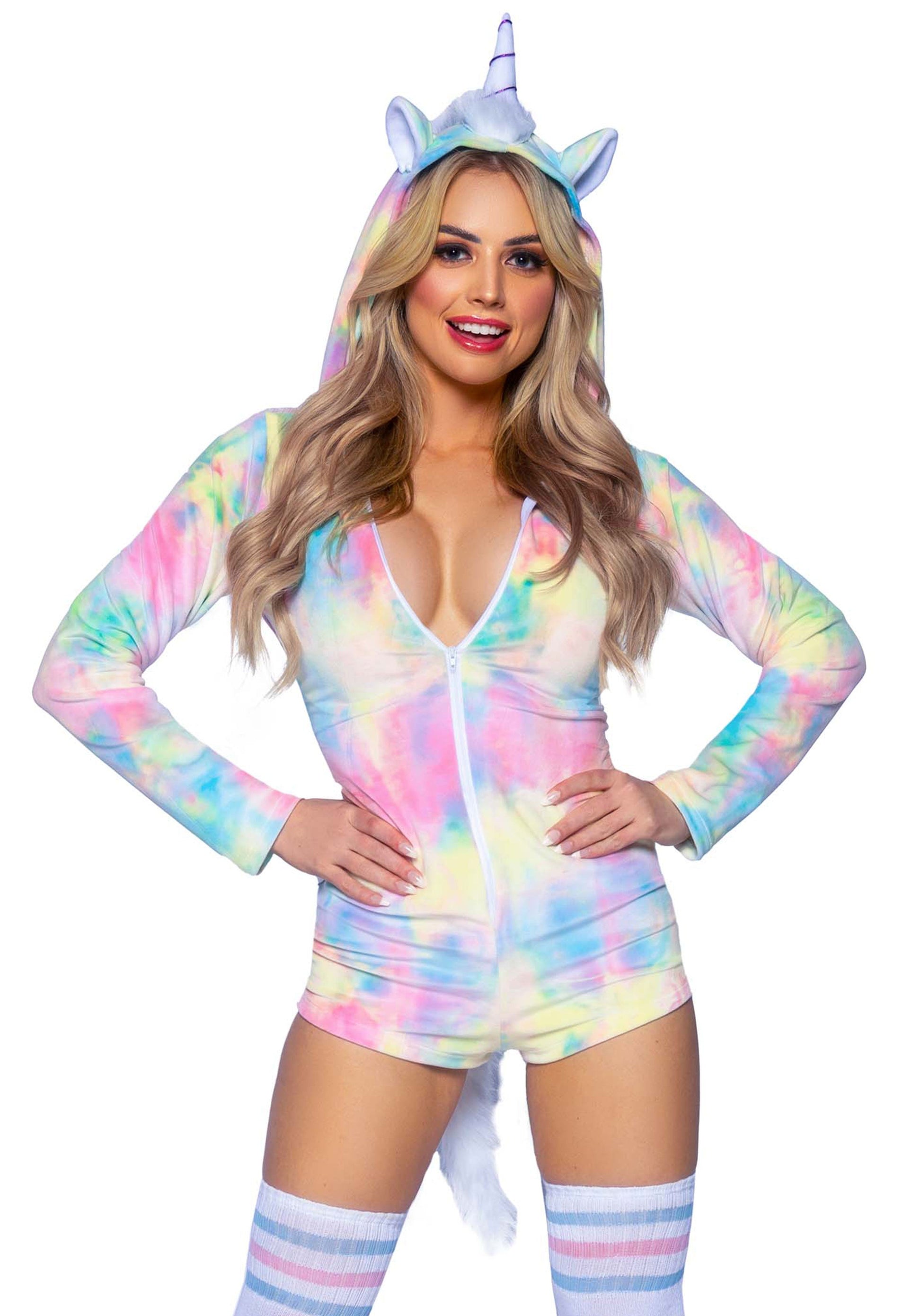 Leg Avenue 87101Unicorn Tie-dye Romper