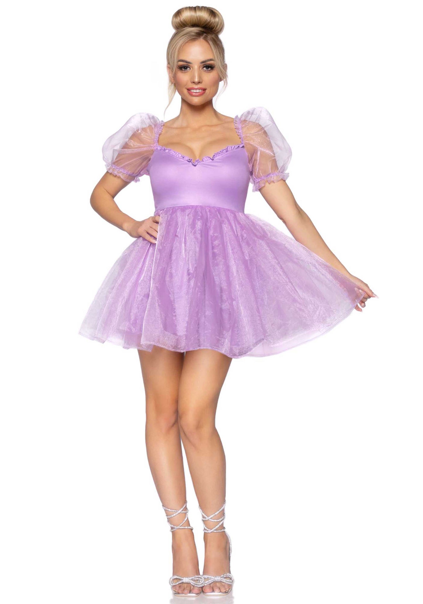 Leg Avenue 87105 Frosted organza babydoll dress