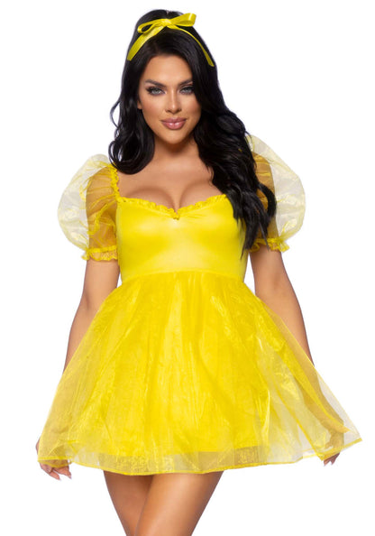 Leg Avenue 87105 Frosted organza babydoll dress