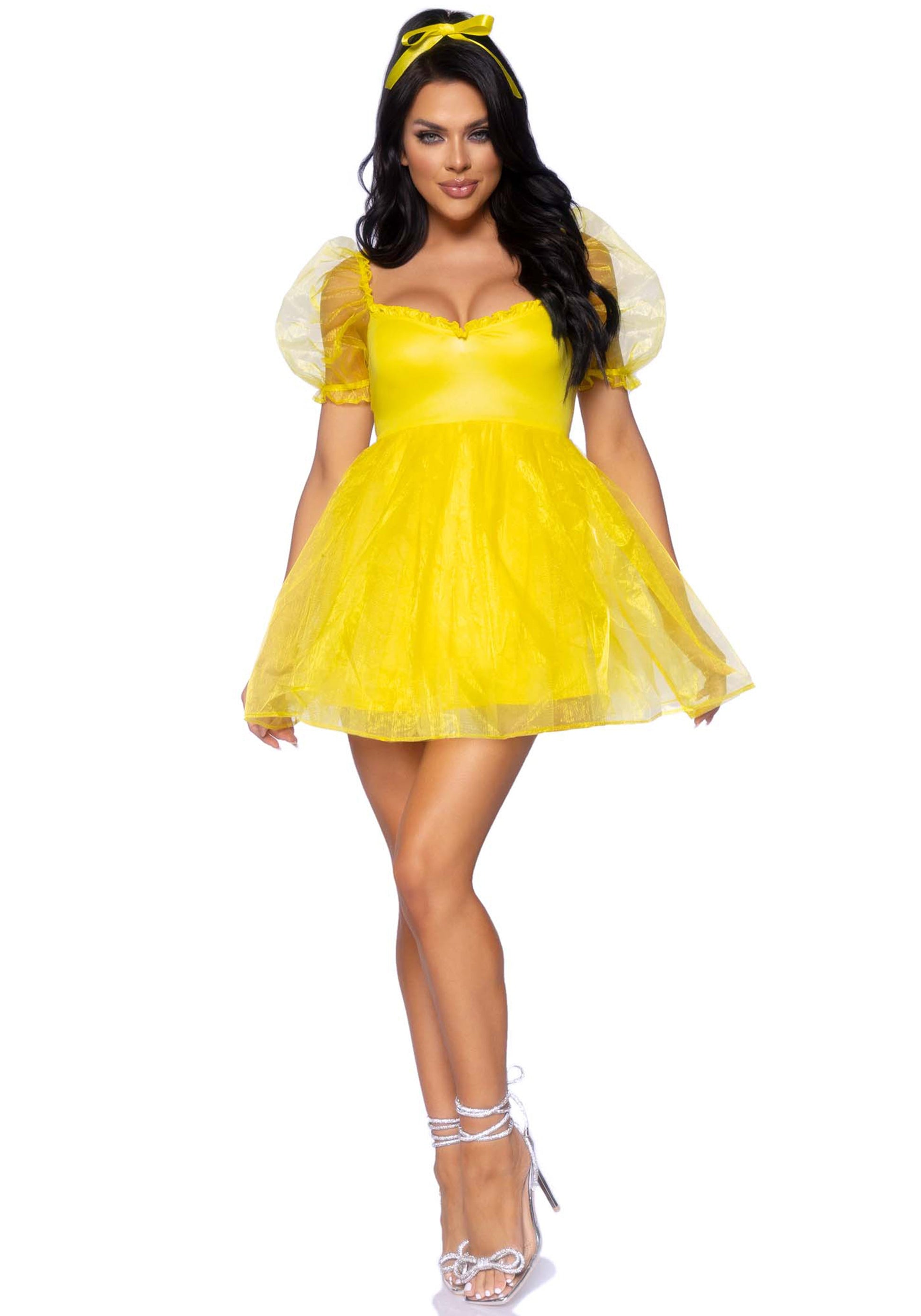 Leg Avenue 87105 Frosted organza babydoll dress