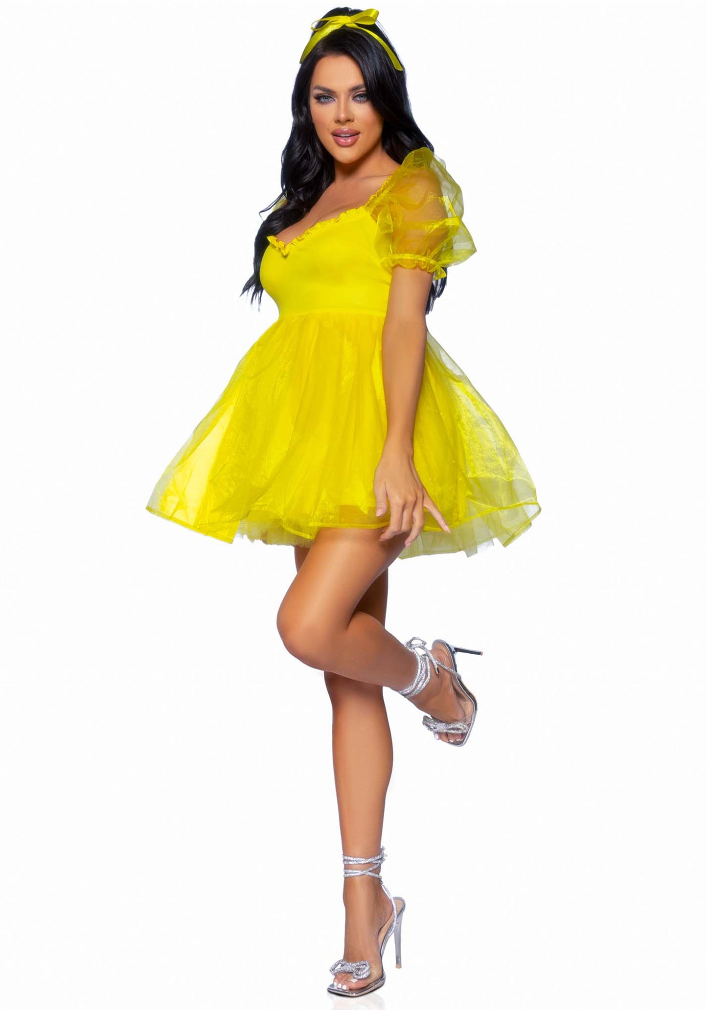 Leg Avenue 87105 Frosted organza babydoll dress