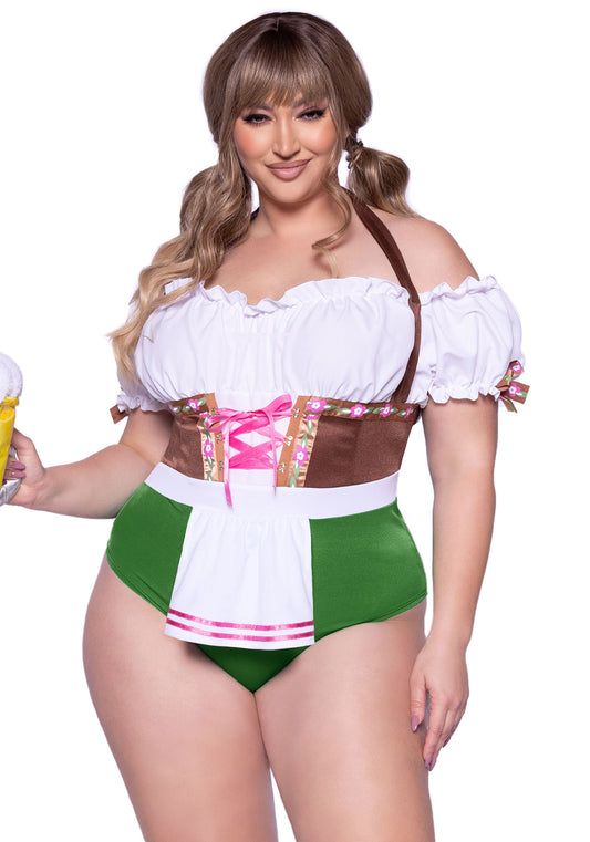 Leg Avenue 87112X Flirty Fraulein Bodysuit Plus Size