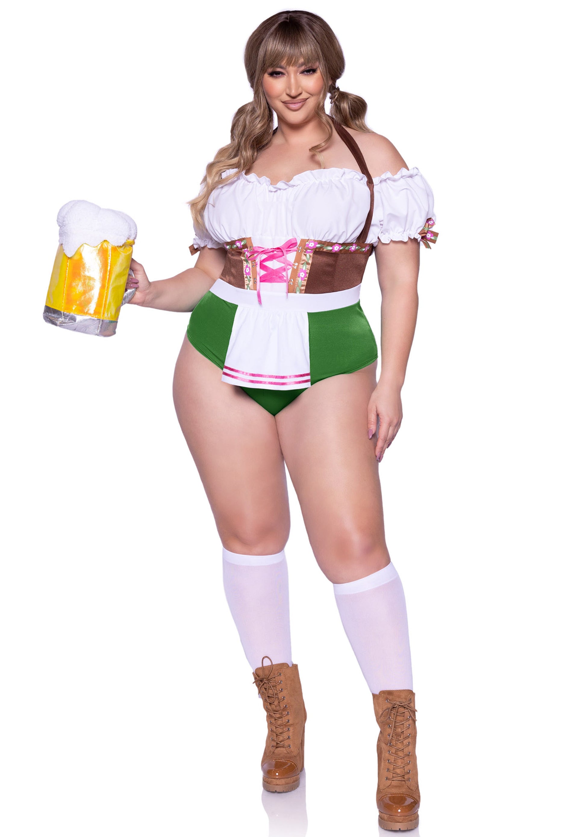 Leg Avenue 87112X Flirty Fraulein Bodysuit Plus Size