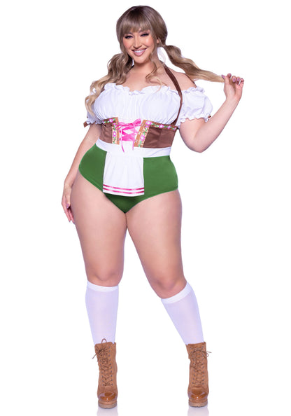 Leg Avenue 87112X Flirty Fraulein Bodysuit Plus Size