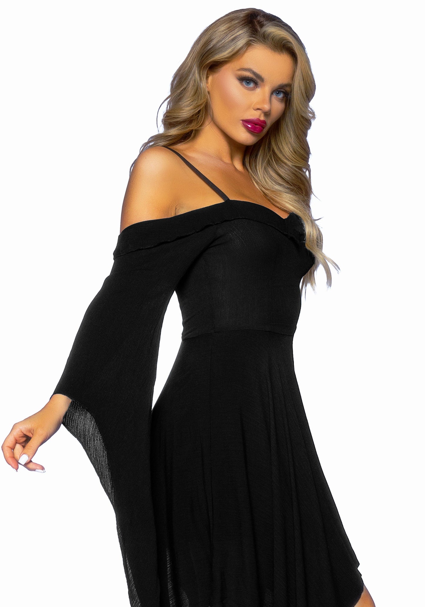 Leg Avenue 87117Cotton bell sleeved dress