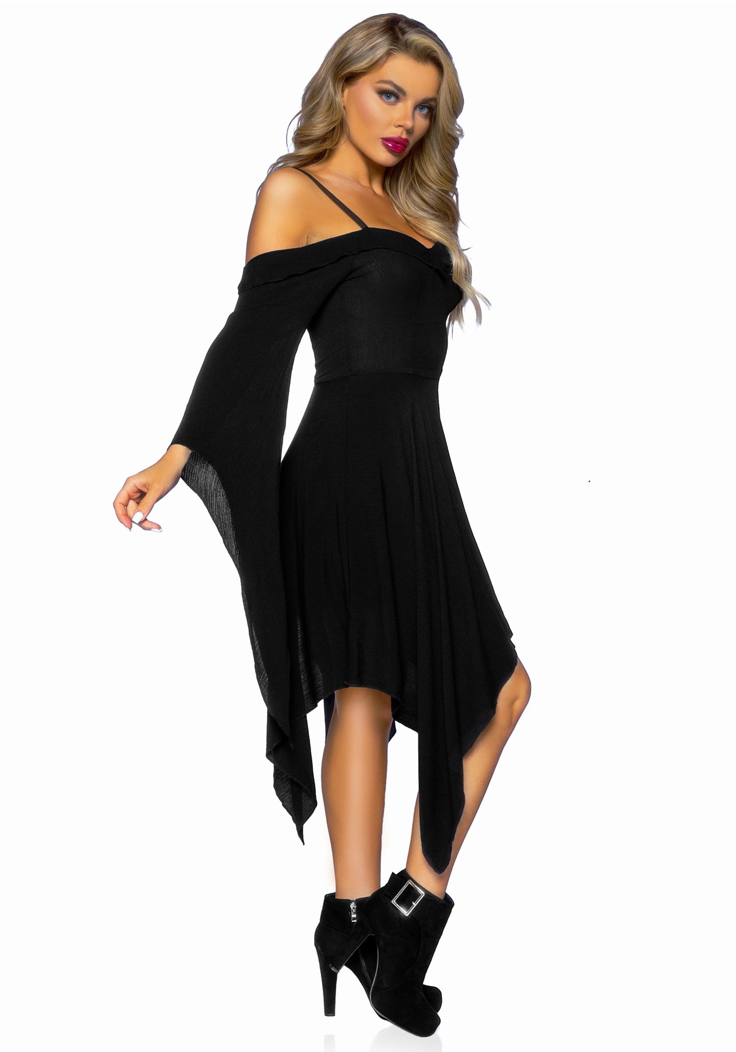 Leg Avenue 87117Cotton bell sleeved dress