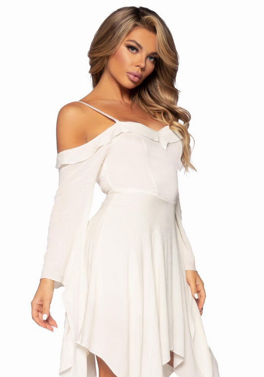 Cotton Bell Sleeved Dress