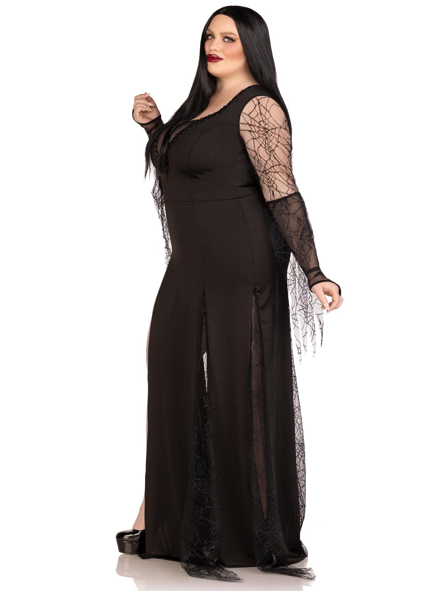 Sexy Spooky Morticia Dress