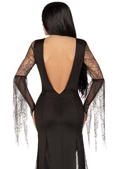 Sexy Spooky Morticia Dress