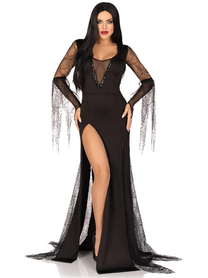 Sexy Spooky Morticia Dress