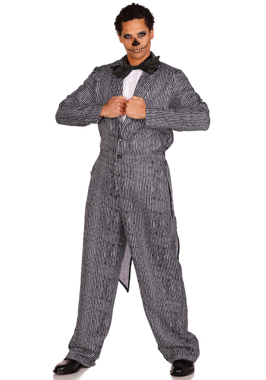 Pinstriped Tux Jumpsuit
