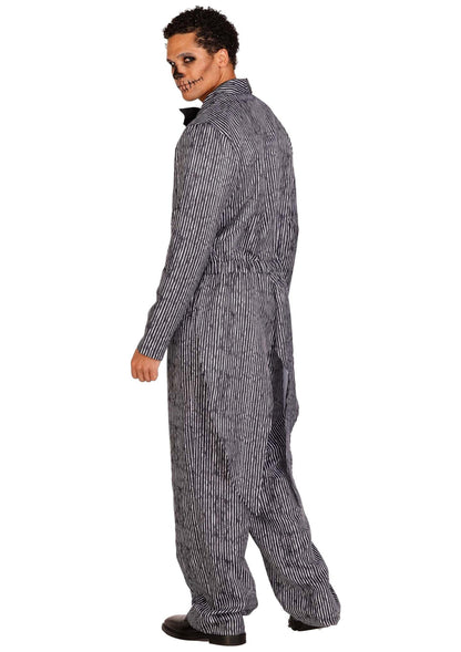 Pinstriped Tux Jumpsuit
