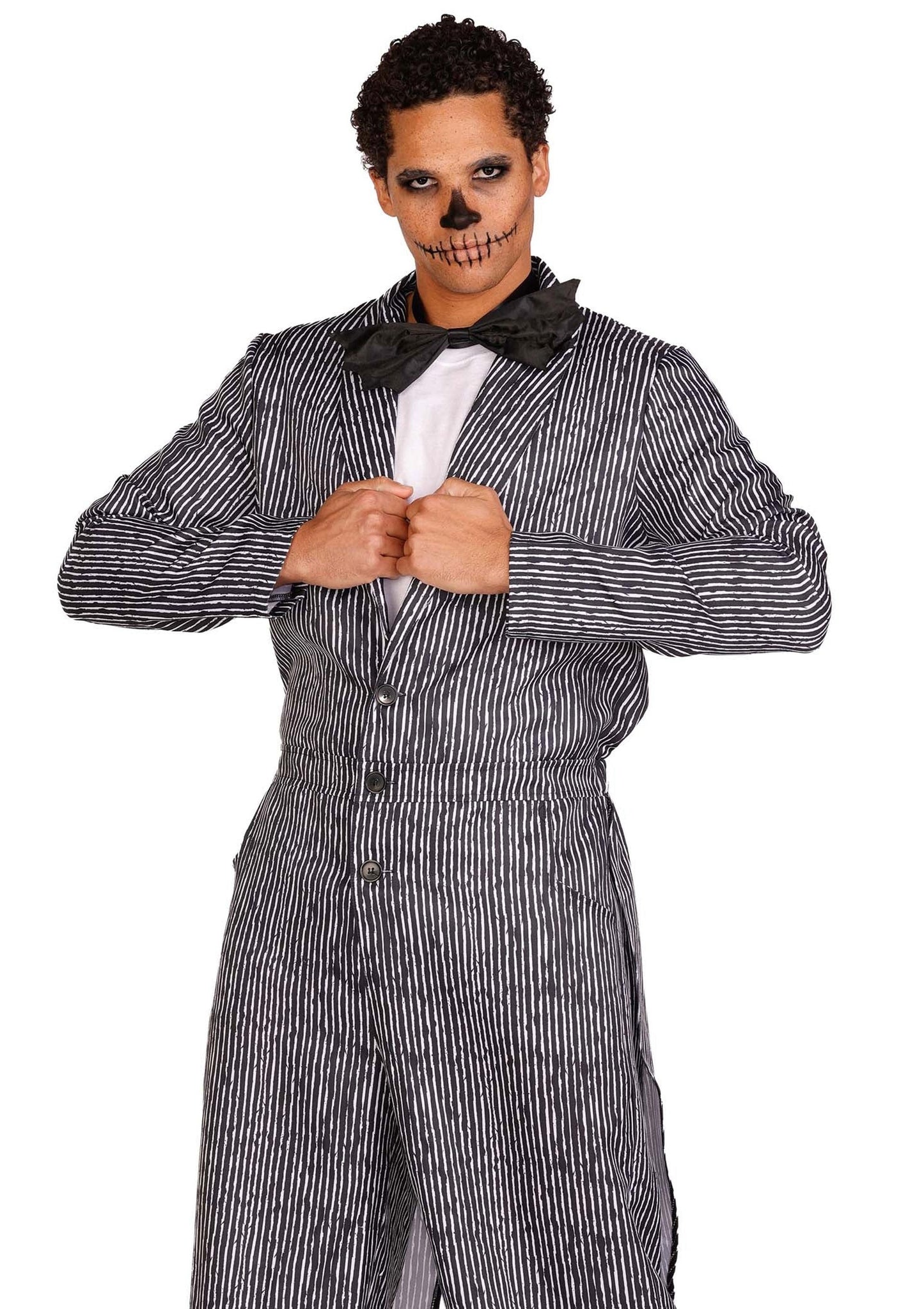 Pinstriped Tux Jumpsuit