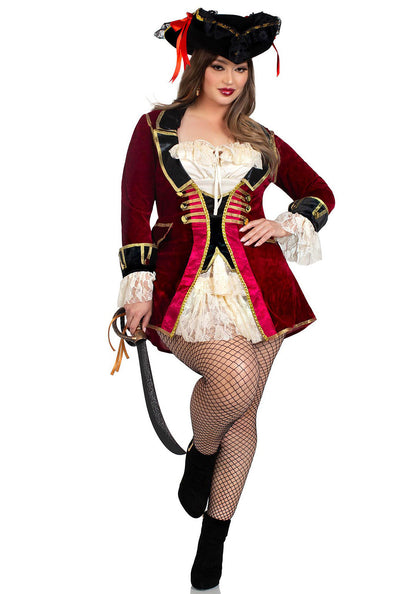 Plus Captivating Pirate Captain Dress