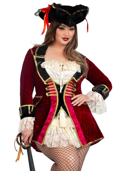 Plus Captivating Pirate Captain Dress