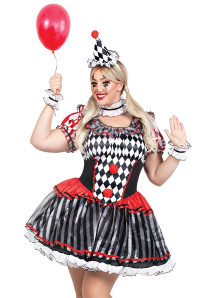 Plus Darling Harlequin Dress