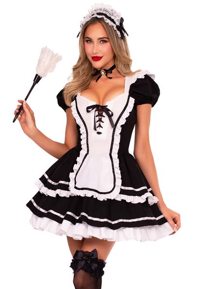 Maid to Flirt Ruffle Trimmed Dress