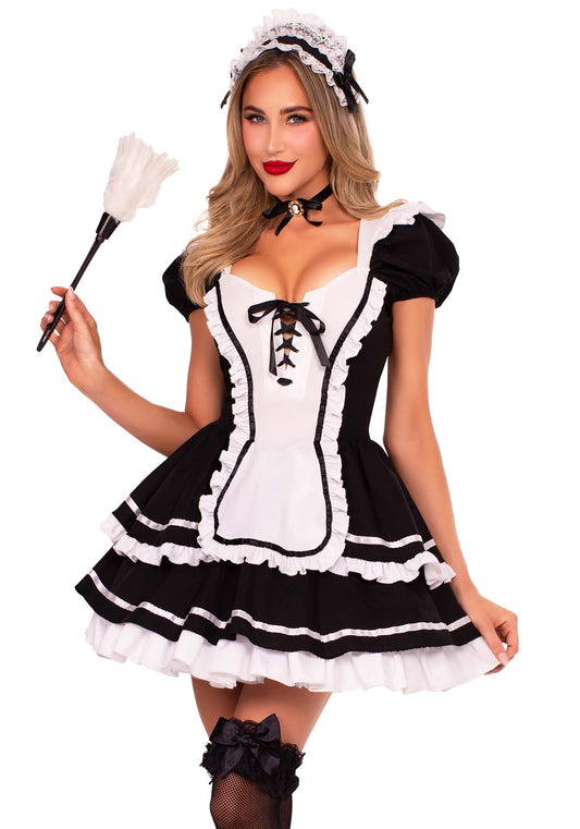 Maid to Flirt Ruffle Trimmed Dress