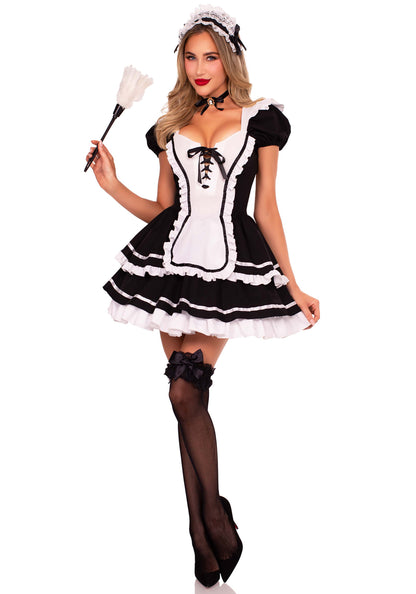 Maid to Flirt Ruffle Trimmed Dress