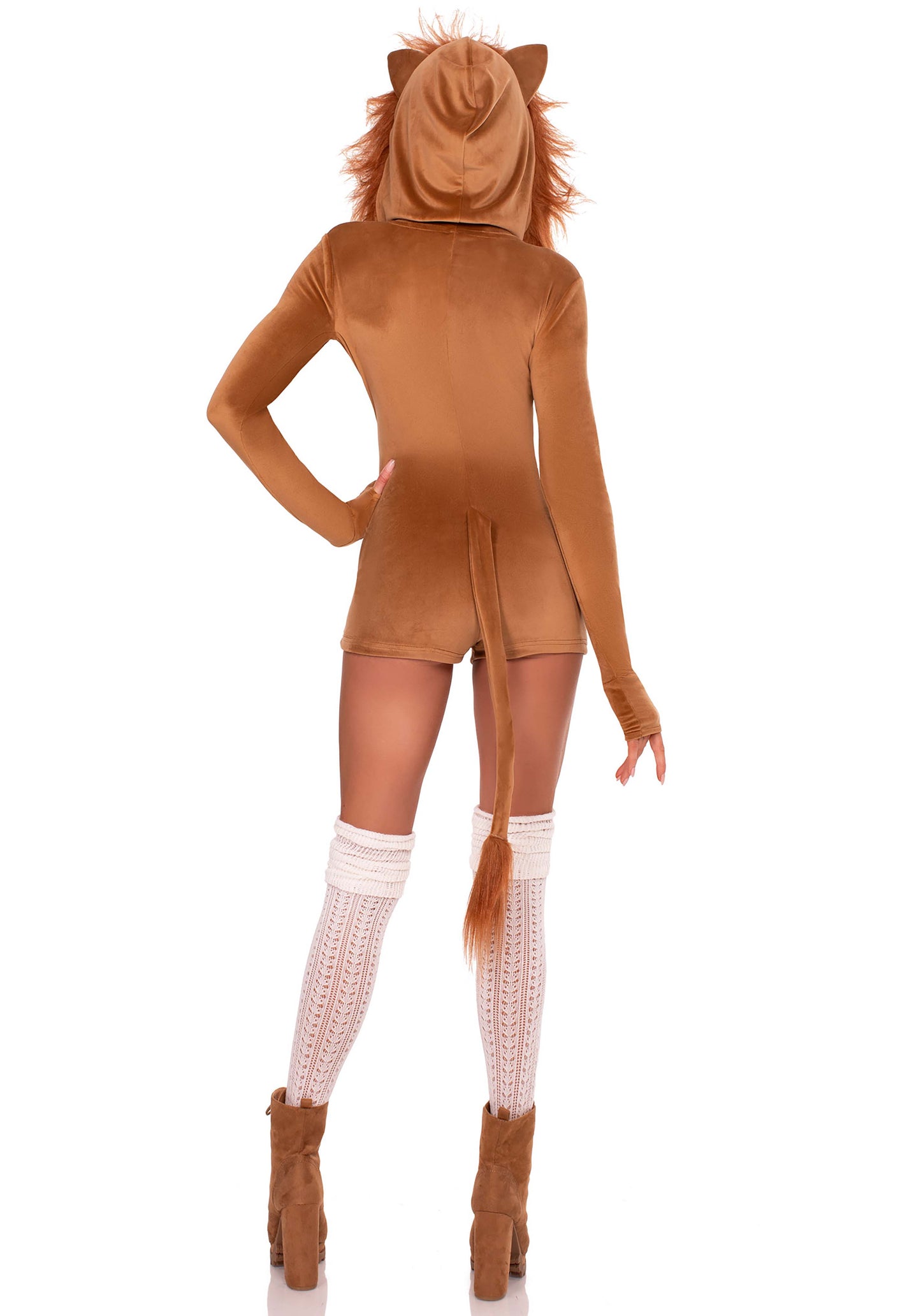 Comfy Lion Ultra-Soft Velvet Romper