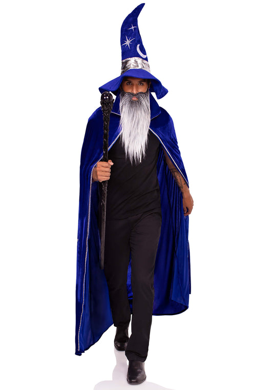 3 PC Wizard Kit, Cape, Hat and Beard