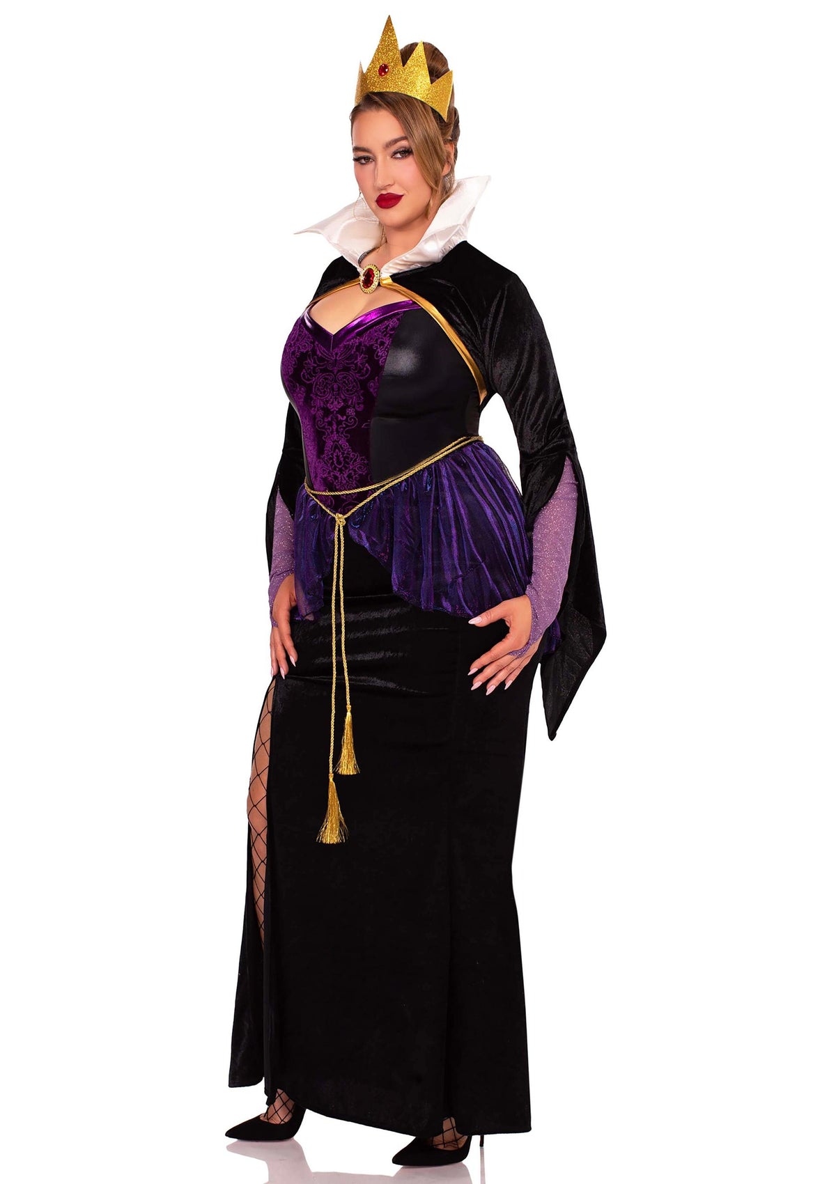 Evil Queen High-Slit Gown
