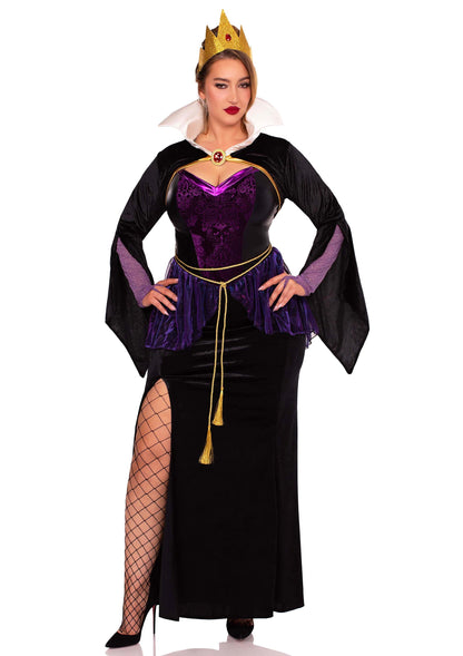 Evil Queen High-Slit Gown